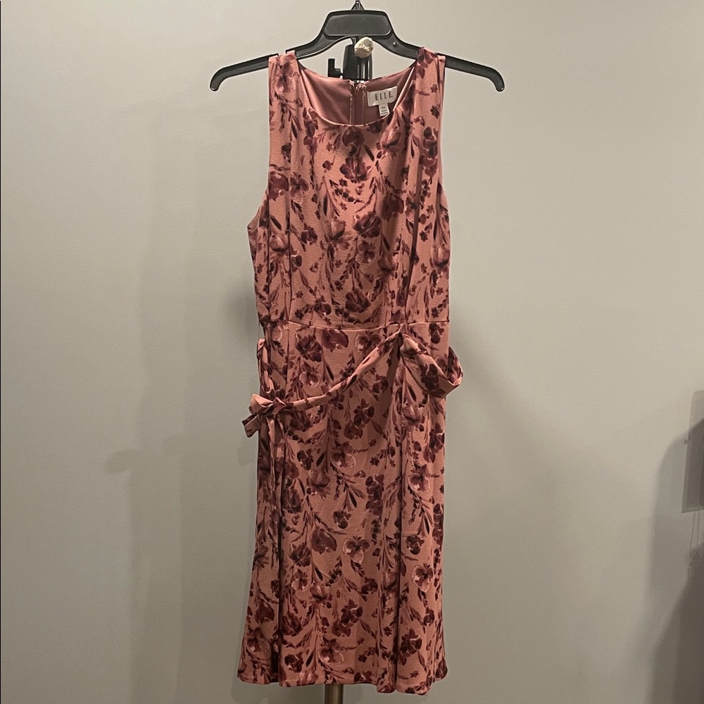 ELLE Rose Floral Midi Dress